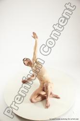 Nude Man White Sitting poses - simple Athletic Short Brown Sitting poses - ALL Multi angles poses Realistic